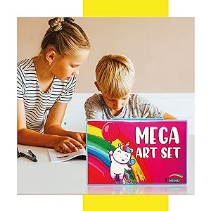 NIMU-86-Pcs-Mega-Deluxe-Painting-Art-Set-Art-and-Craft-Supplies-Great-Gift-for-Girls-and-Boys-Age-4--B08RNHHTPJ